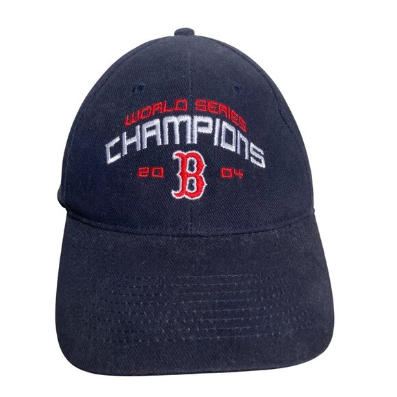 Vintage Boston Red Sox 2004 World Series Champions Black Adjustable Strap Back - Picture 1 of 7